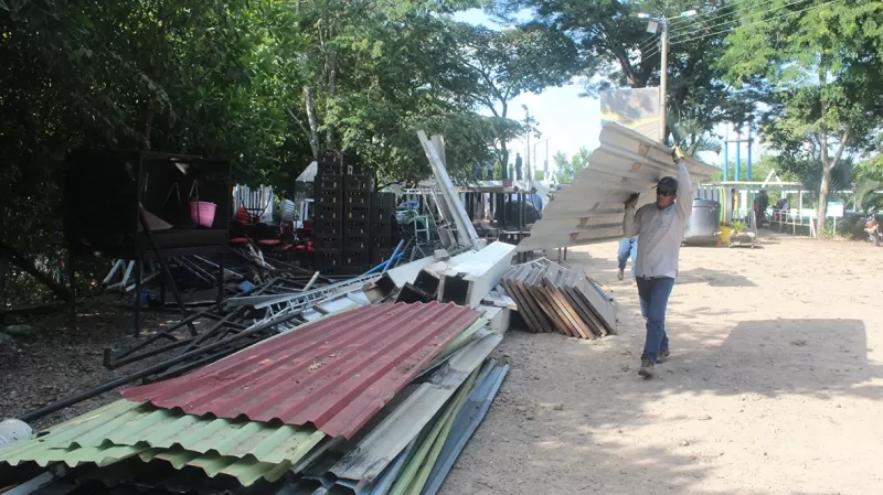 Establecimiento que estaba sobre la ronda protectora del río Cravo Sur en Yopal.